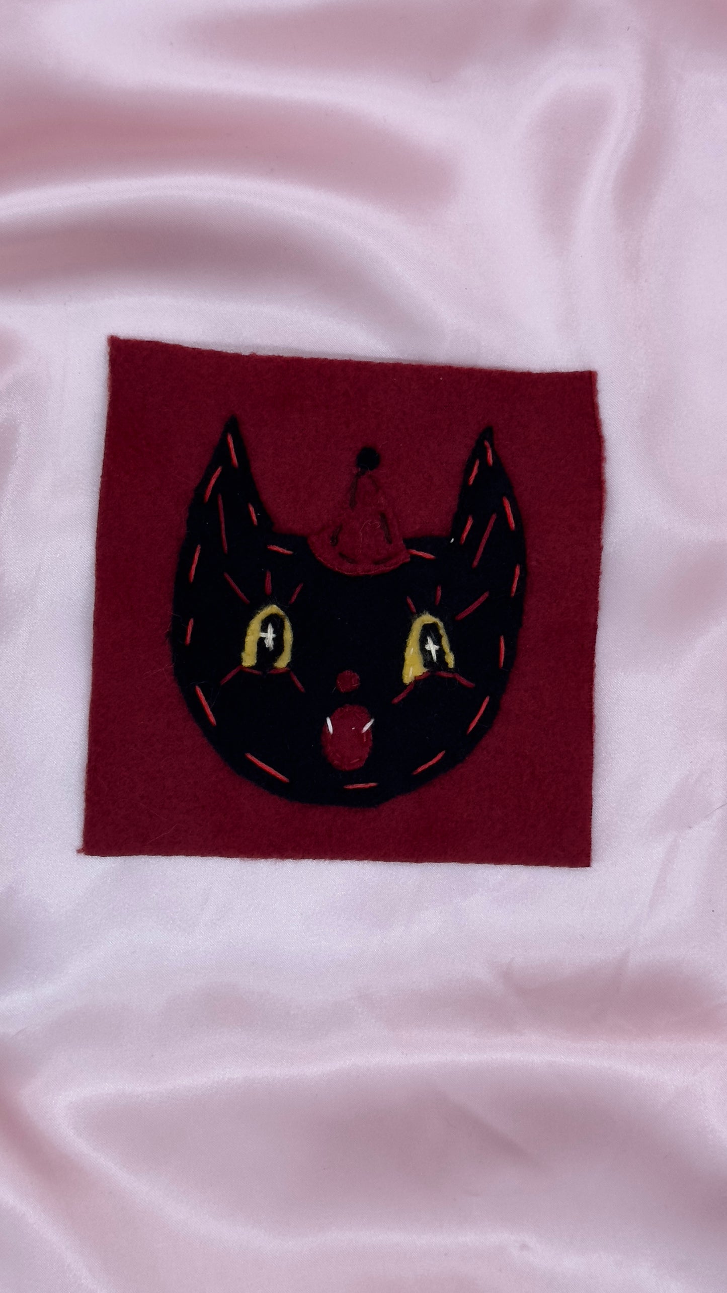 Fleece Vintage Bat Patch