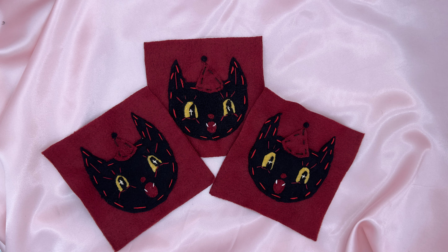 Fleece Vintage Bat Patch