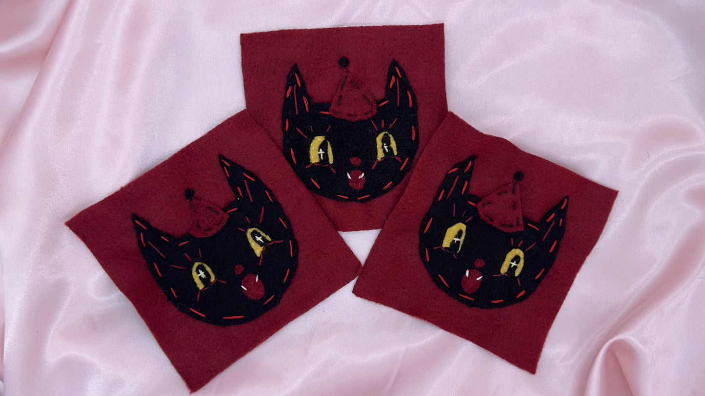 Fleece Vintage Bat Patch