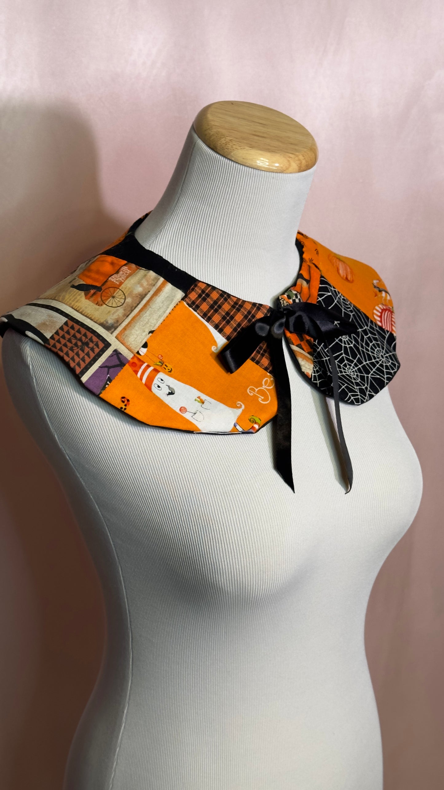 Pumpkin Patchwork Detachable Collar