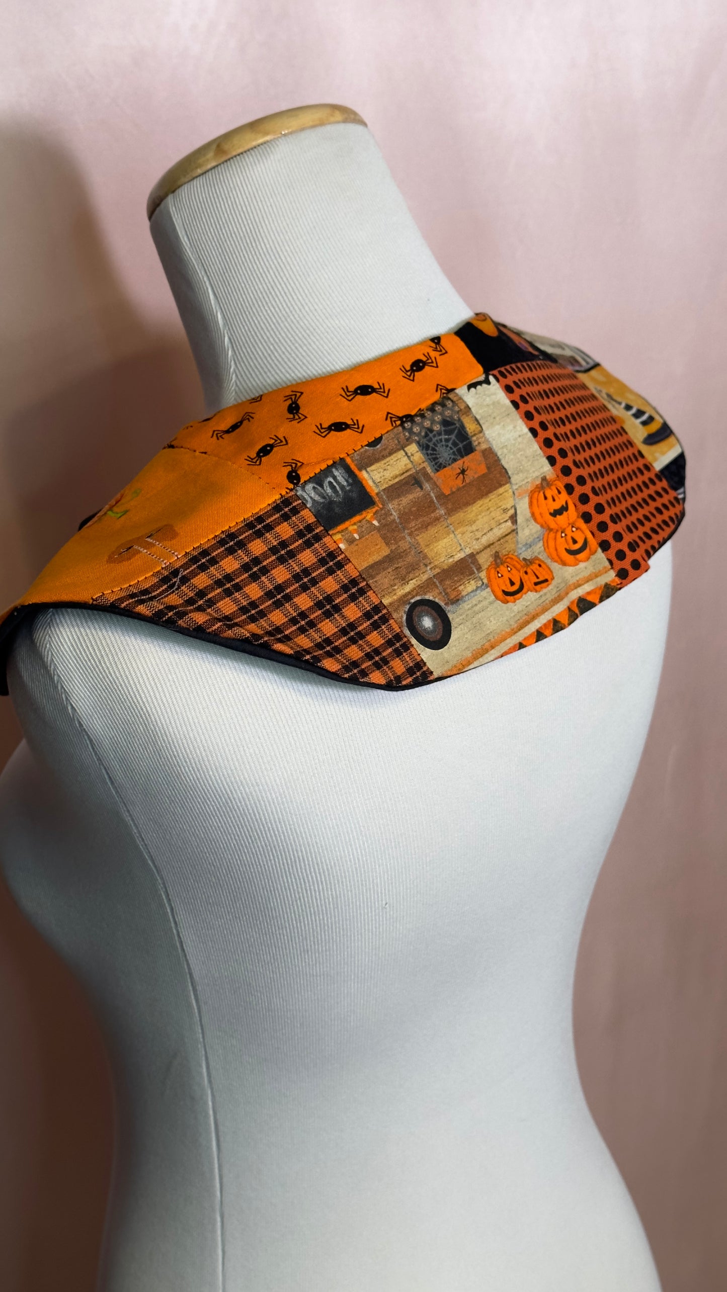 Pumpkin Patchwork Detachable Collar