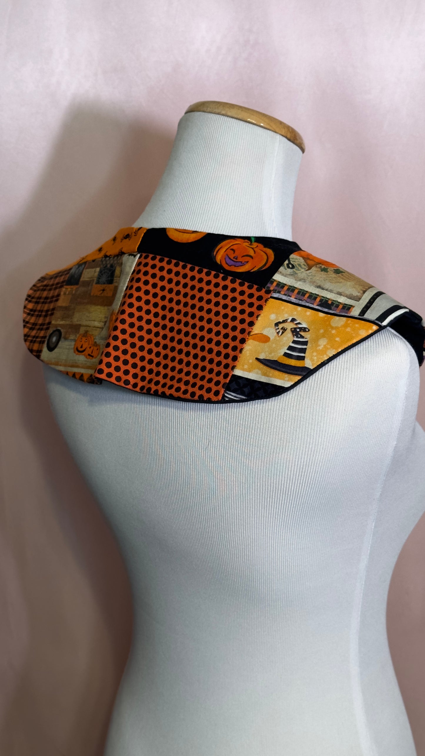 Pumpkin Patchwork Detachable Collar