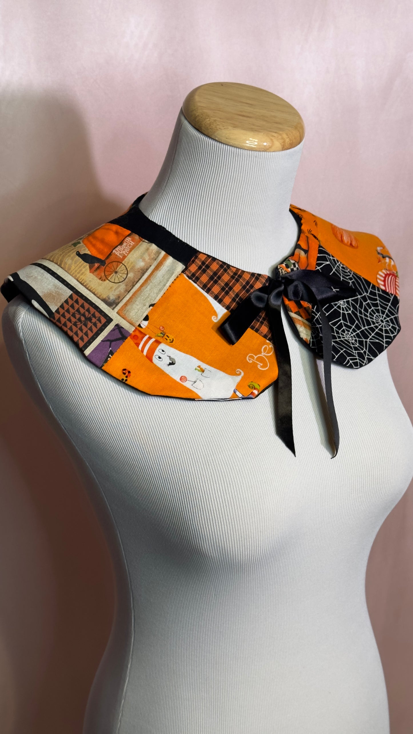 Pumpkin Patchwork Detachable Collar