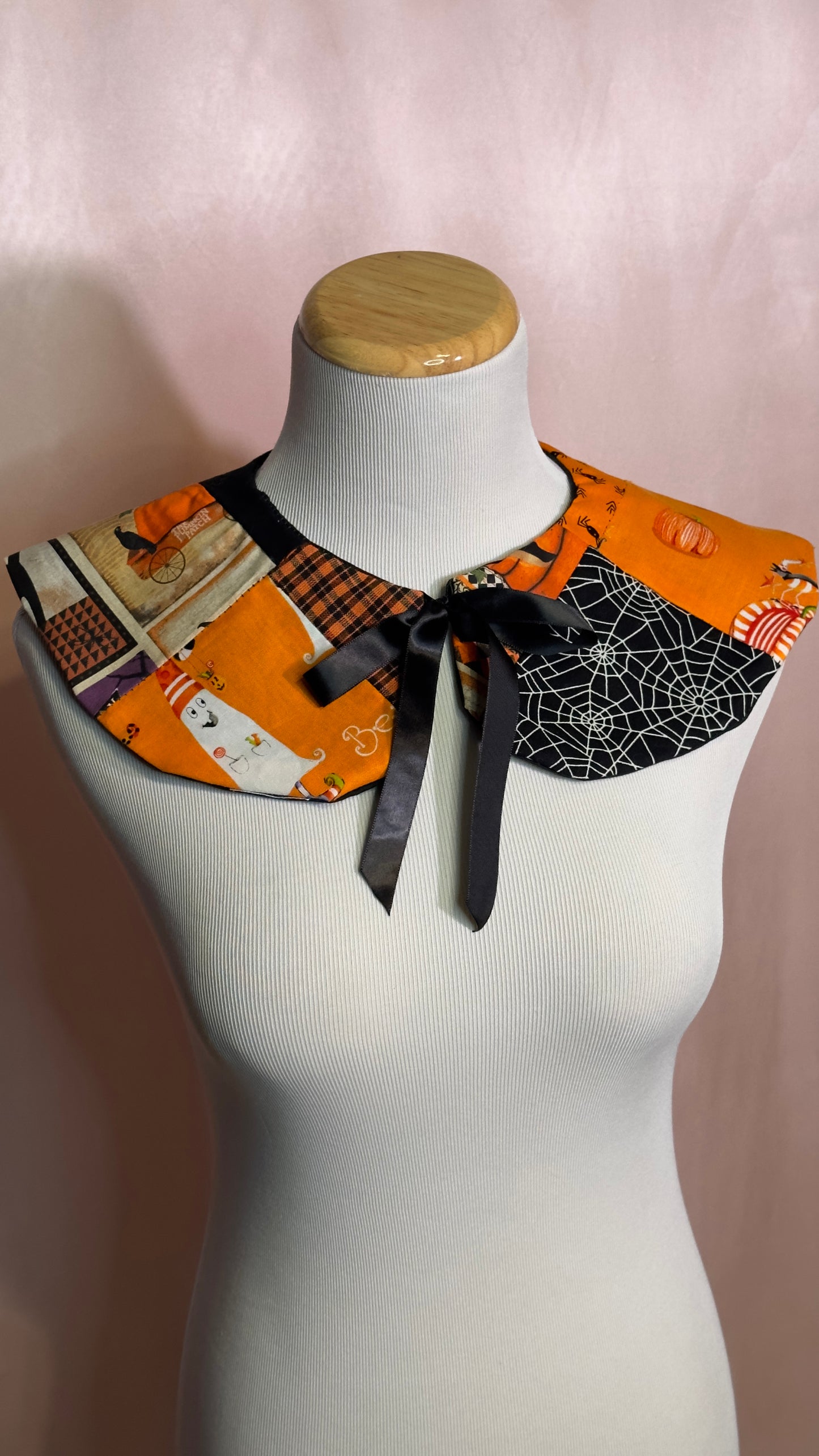 Pumpkin Patchwork Detachable Collar