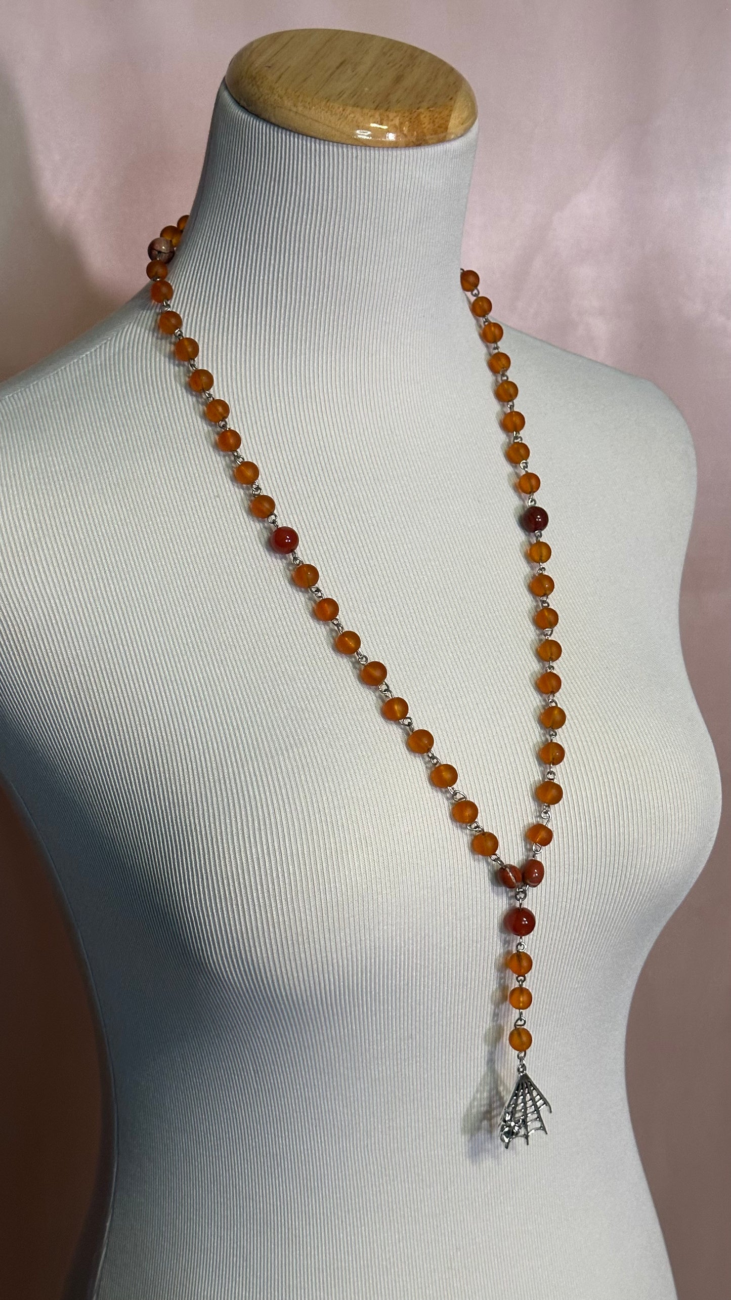 Spider's Sunset (Rosary-Style Necklace)