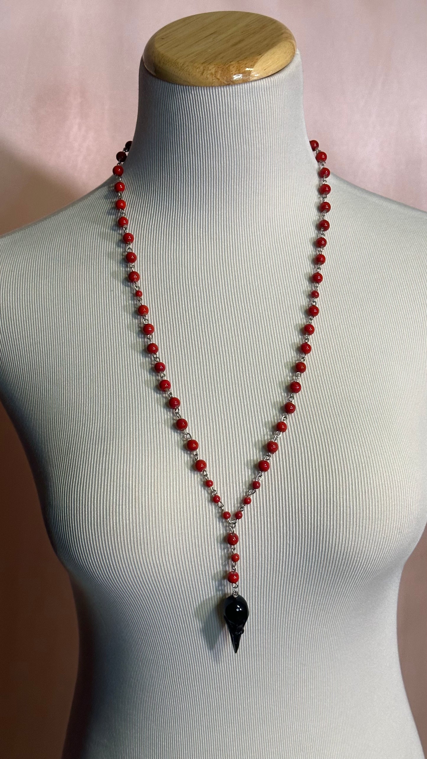 Raven's Unkindness (Rosary-Style Necklace)