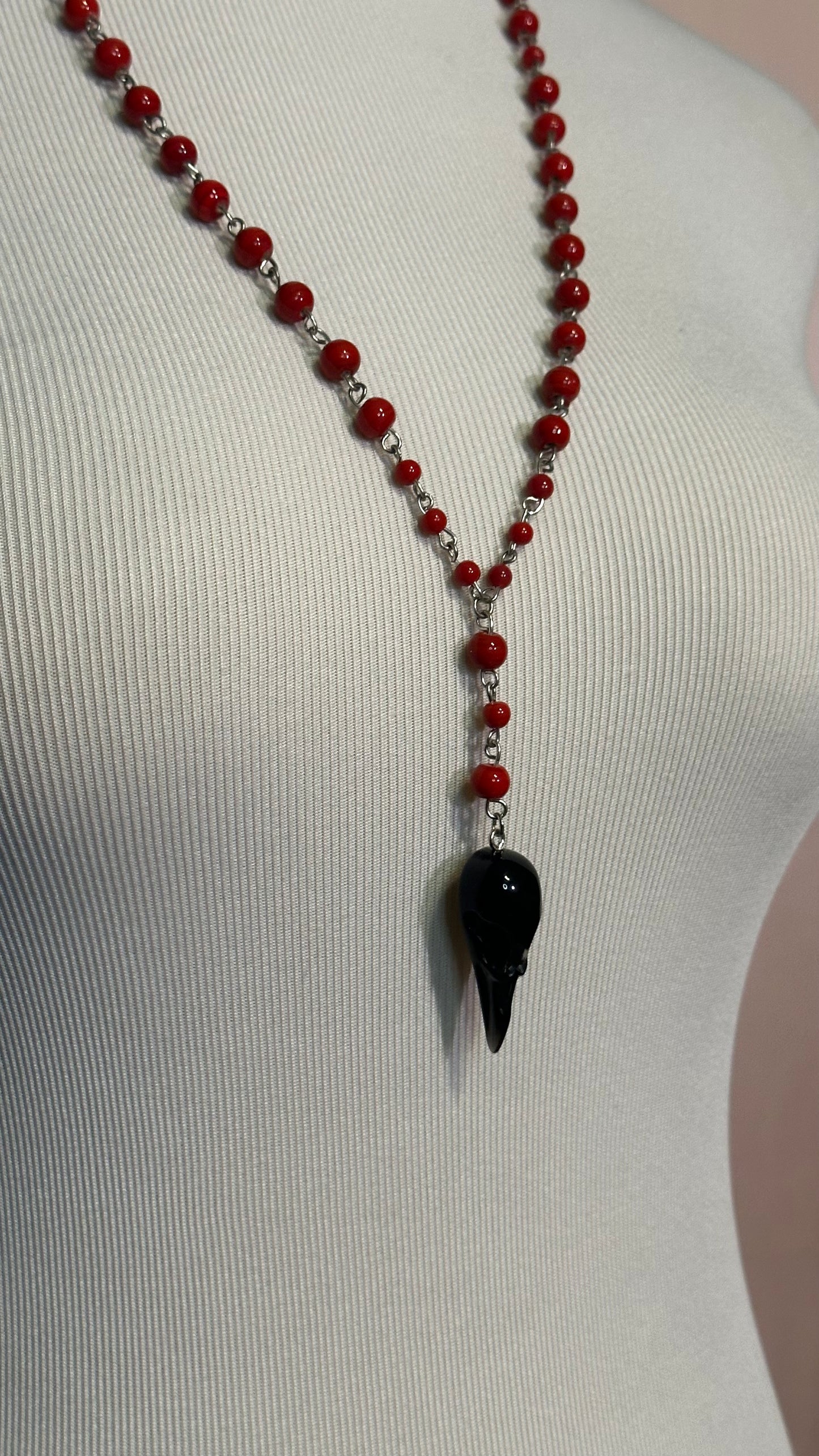 Raven's Unkindness (Rosary-Style Necklace)