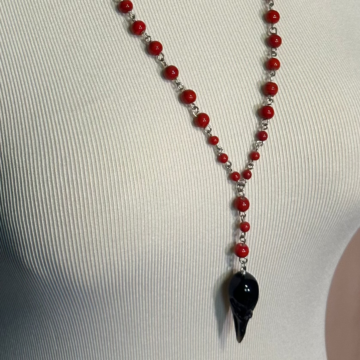 Raven's Unkindness (Rosary-Style Necklace)