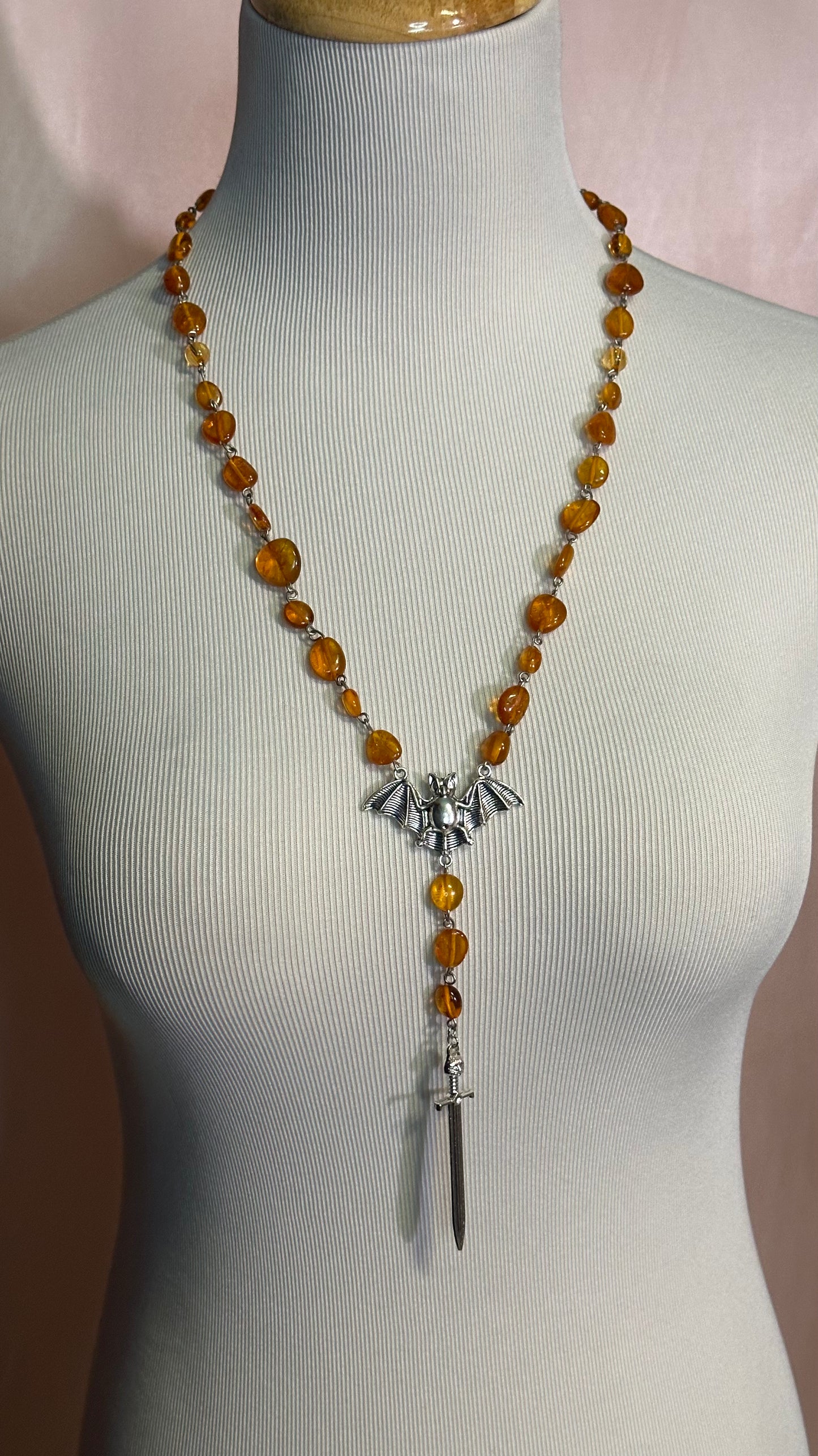 Sanguine Sun (Rosary-Style Necklace)