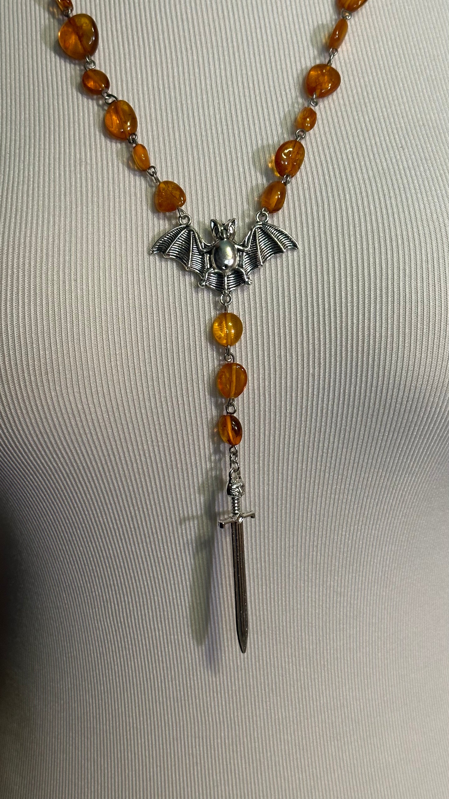 Sanguine Sun (Rosary-Style Necklace)