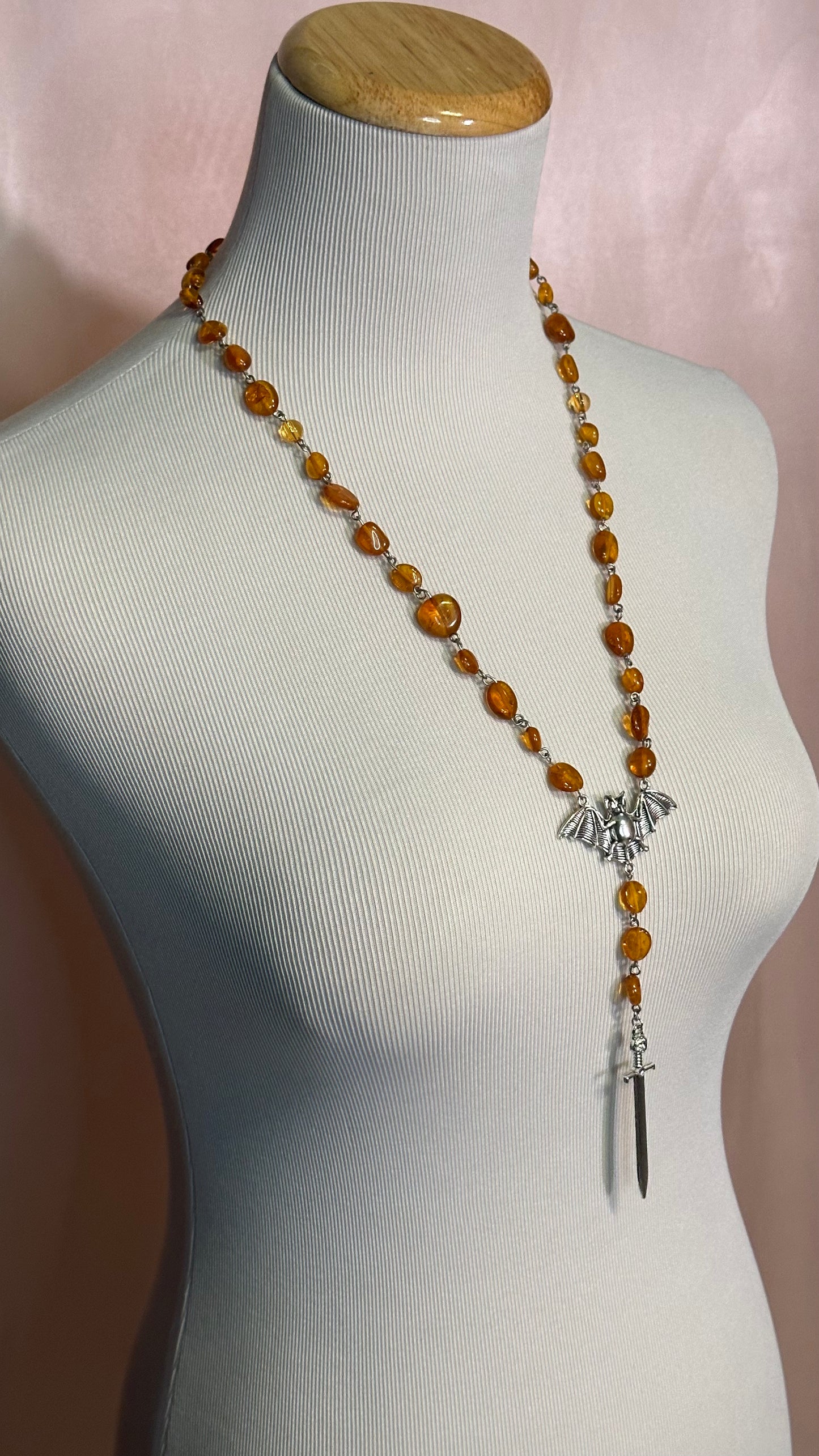 Sanguine Sun (Rosary-Style Necklace)