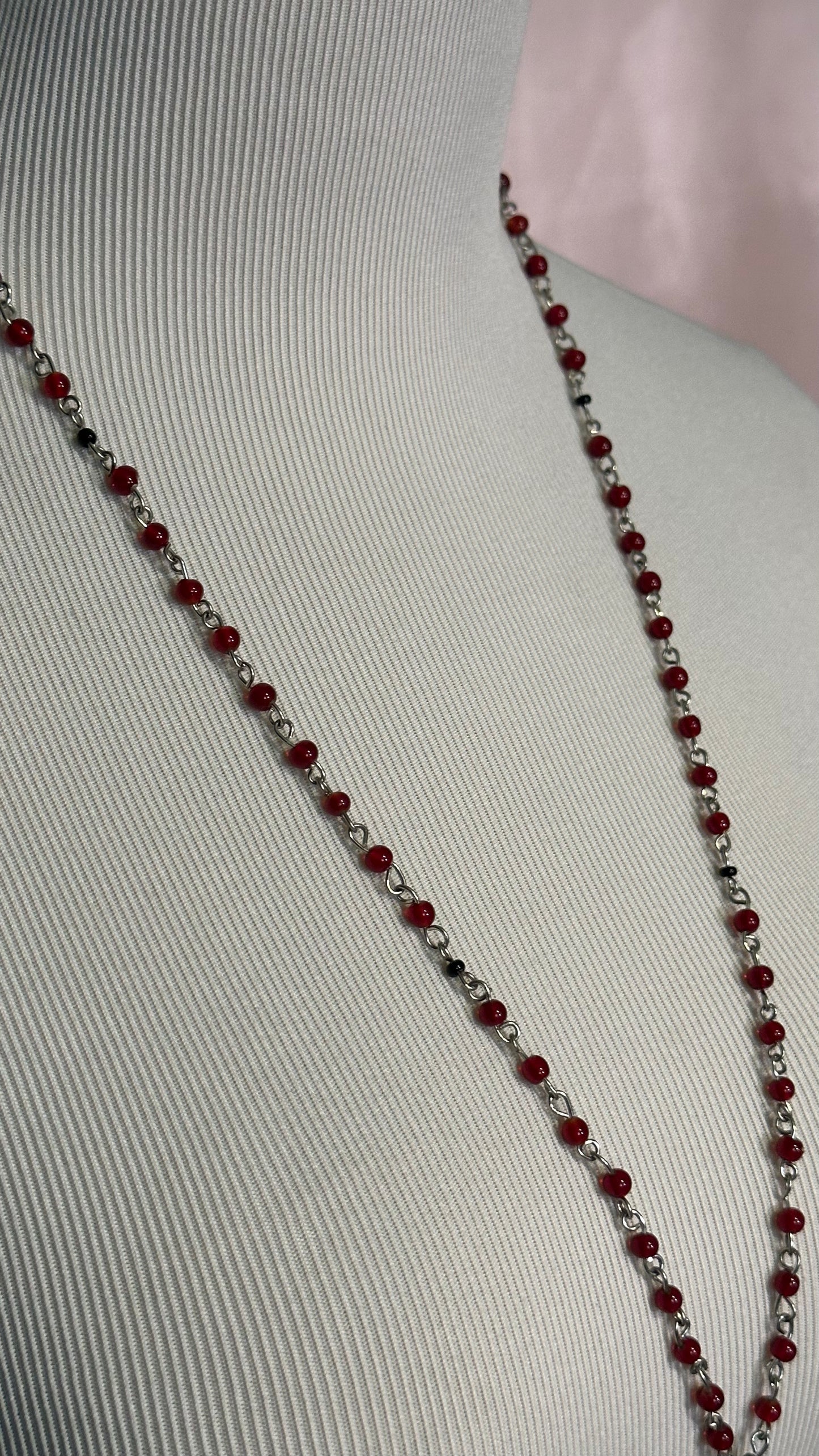 Blood Drop (Rosary-Style Necklace)