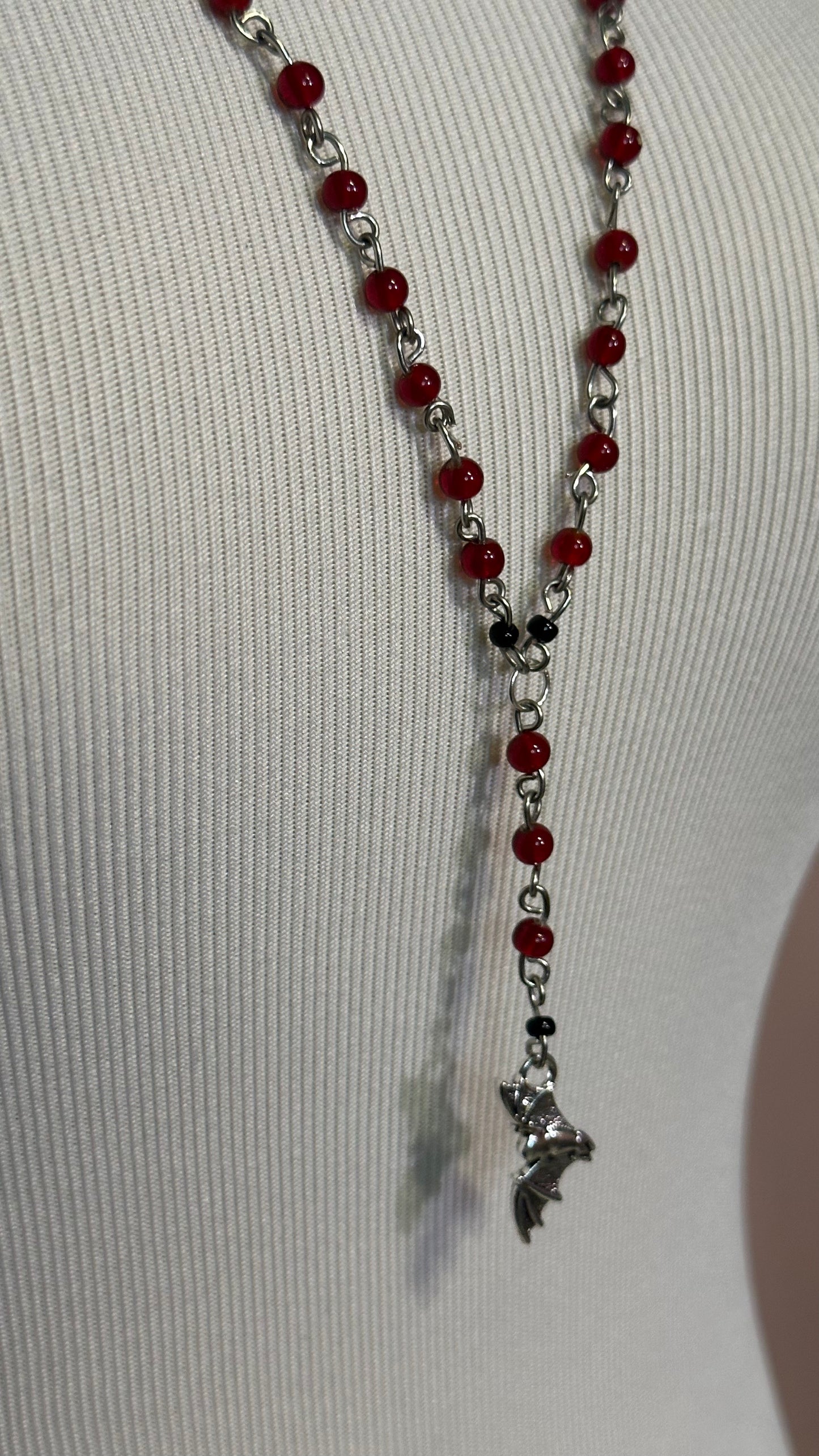 Blood Drop (Rosary-Style Necklace)