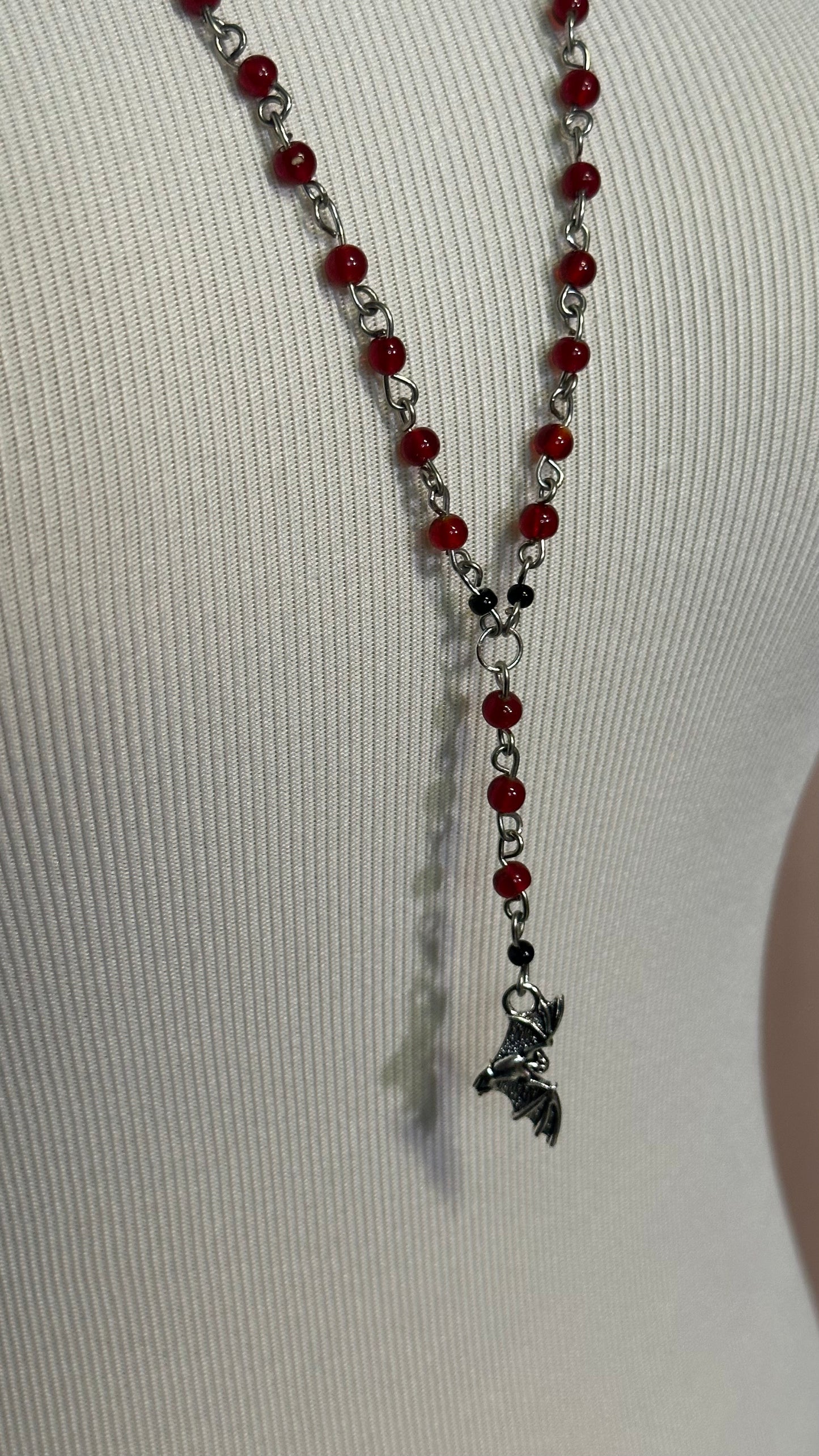 Blood Drop (Rosary-Style Necklace)