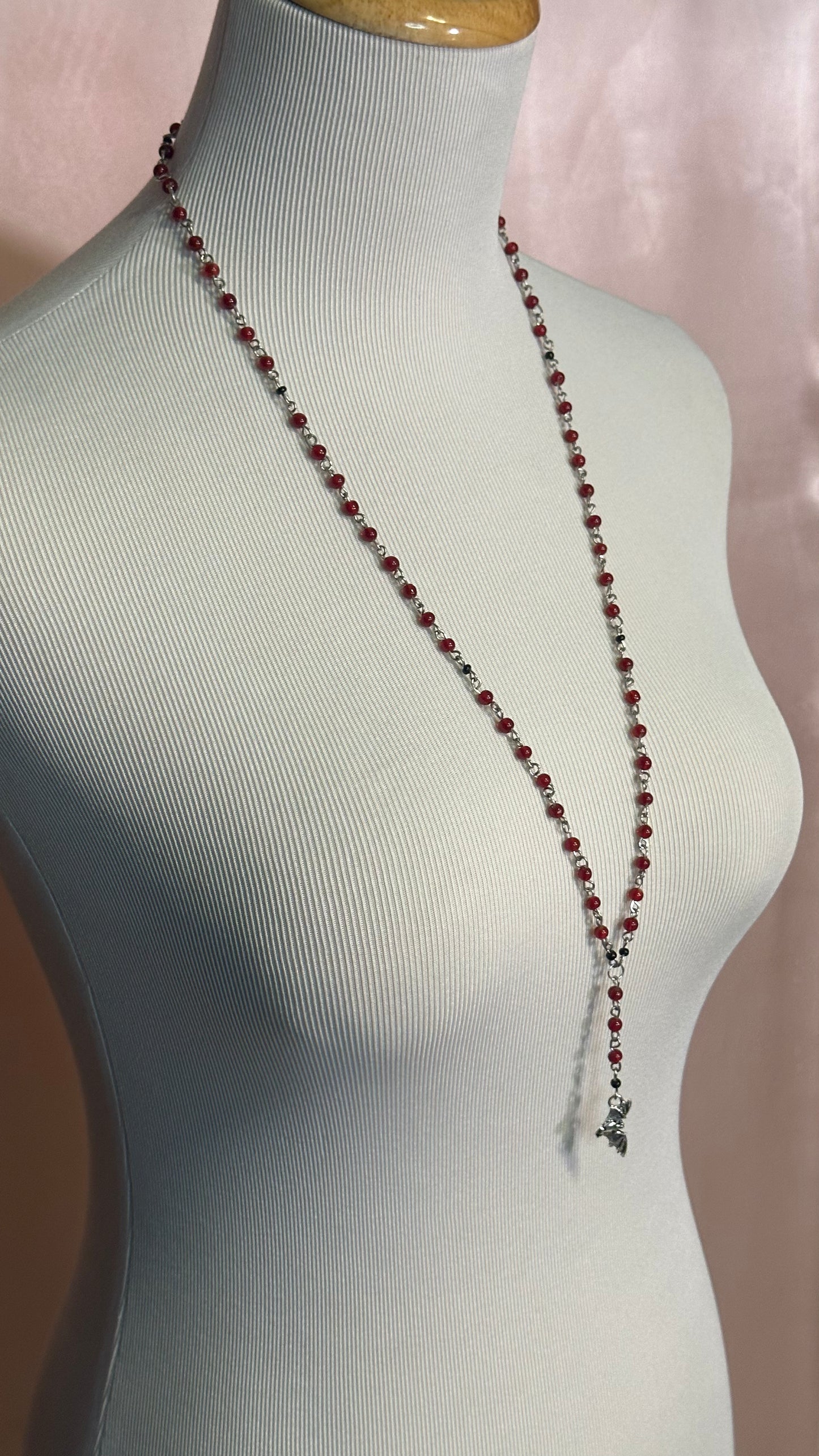 Blood Drop (Rosary-Style Necklace)