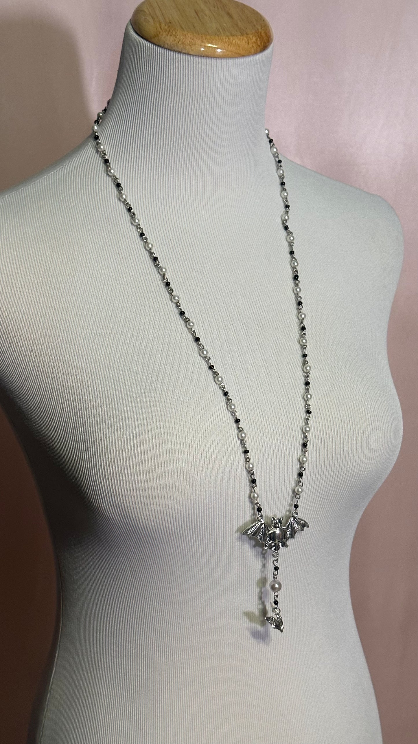 Graveyard Moon (Rosary-Style Necklace)