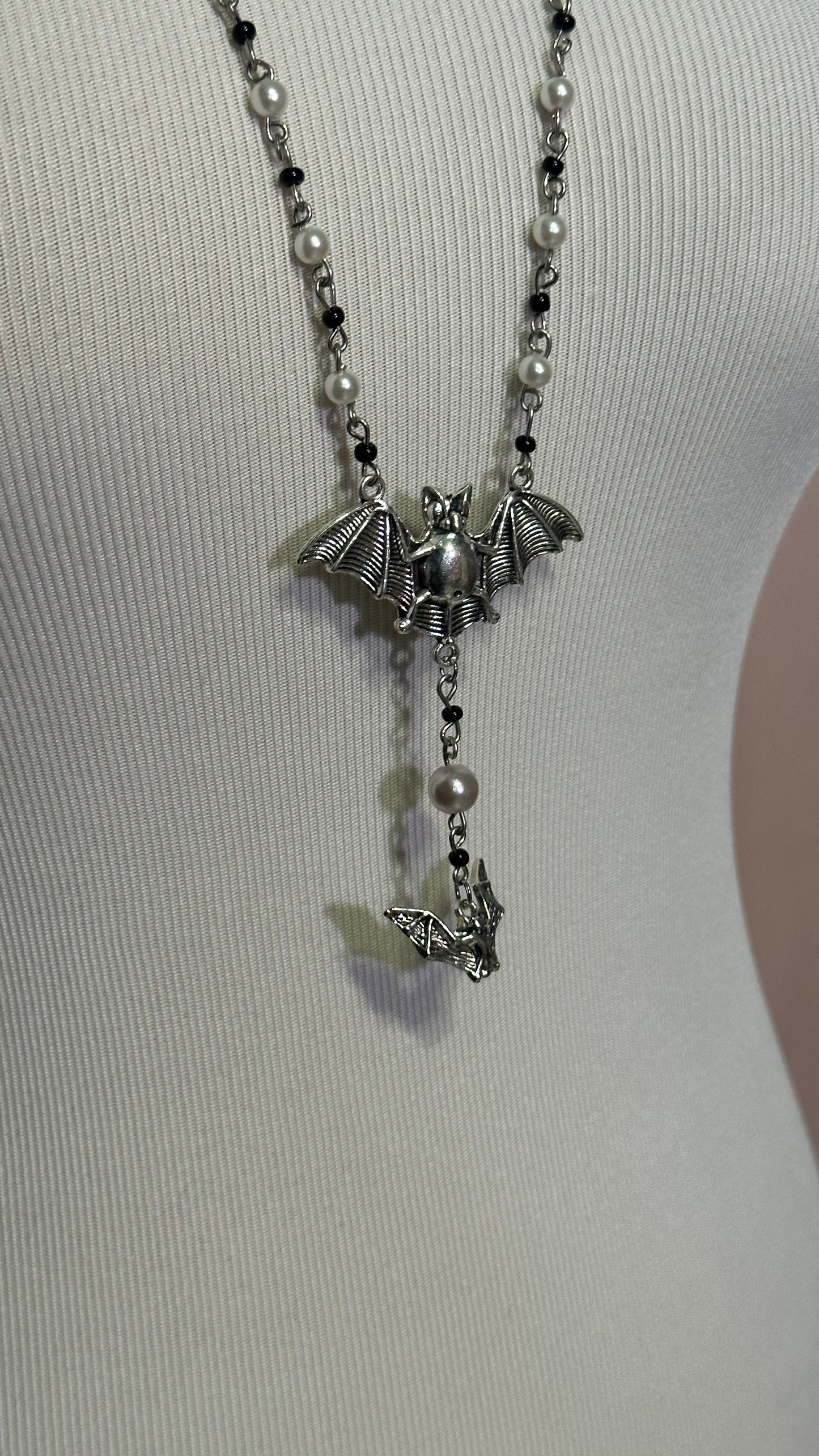 Graveyard Moon (Rosary-Style Necklace)