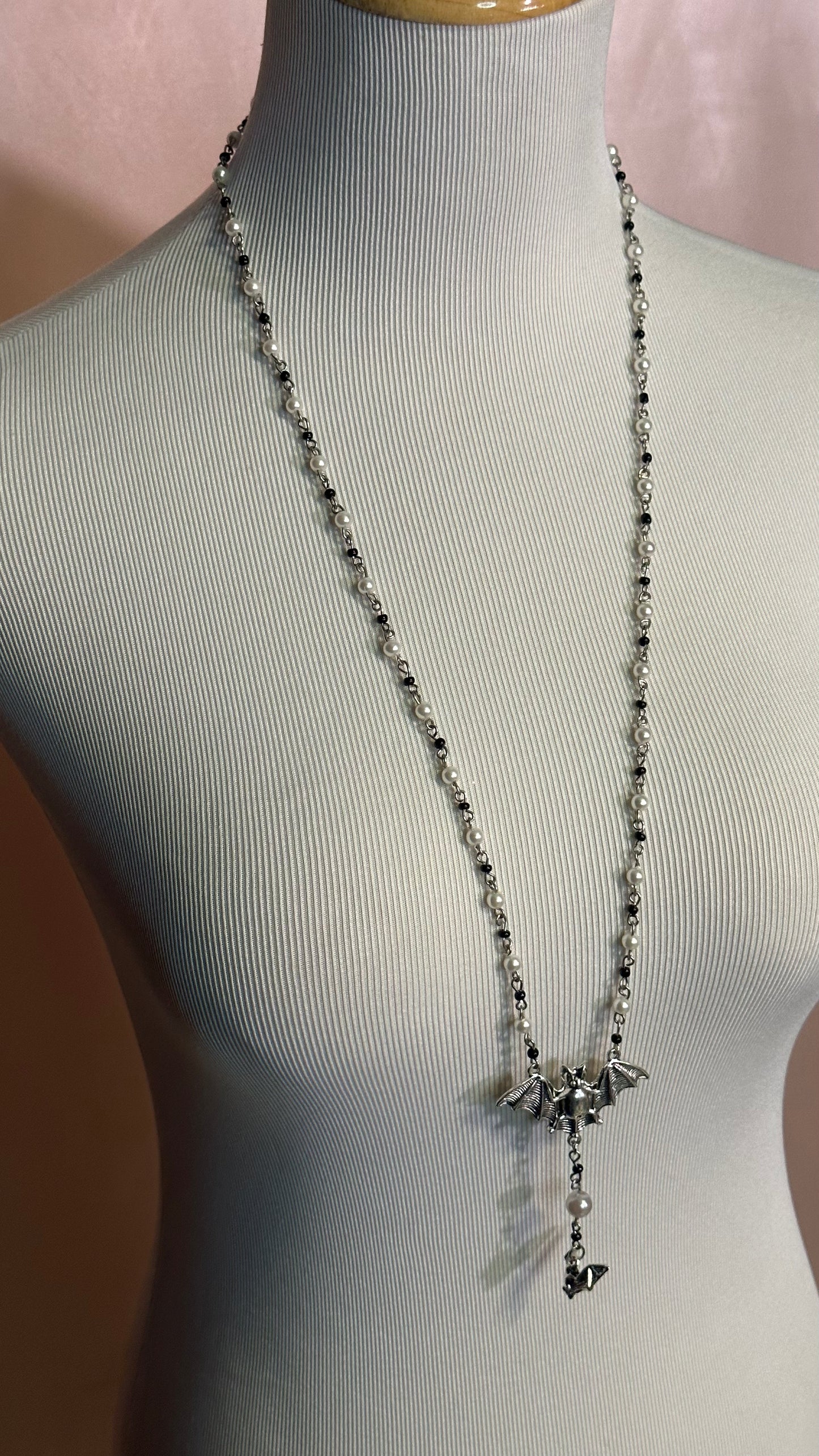 Graveyard Moon (Rosary-Style Necklace)