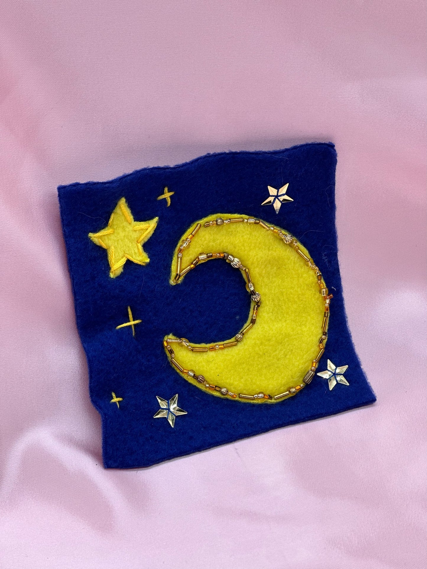 Fleece Moon and Stars Patch