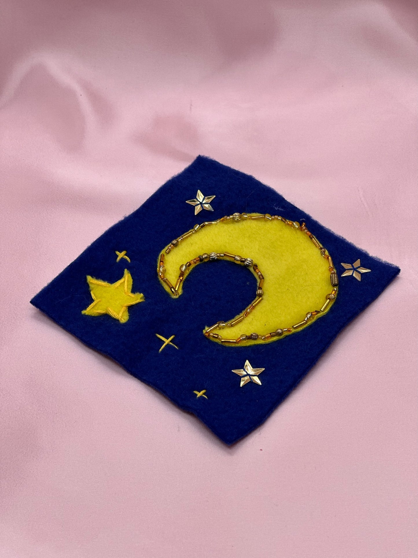 Fleece Moon and Stars Patch