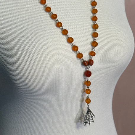 Spider's Sunset (Rosary-Style Necklace)