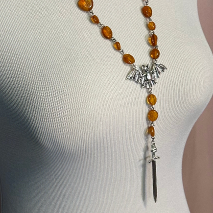 Sanguine Sun (Rosary-Style Necklace)